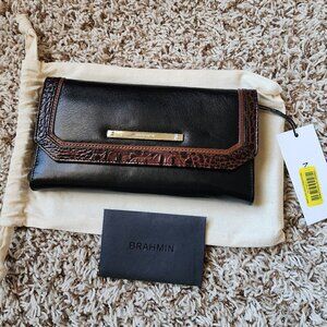 Brahmin Tuscan soft leather trifold wallet